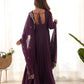 Luxury Roman Silk Chanderi Fully Flared Anarkali Suit Set For Women ✨