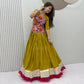 NAVRATRI SPECIAL PURE COTTON KEDIYU LEHENGA – GAMTHI &amp; MIRROR WORK