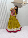 NAVRATRI SPECIAL PURE COTTON KEDIYU LEHENGA – GAMTHI &amp; MIRROR WORK