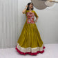NAVRATRI SPECIAL PURE COTTON KEDIYU LEHENGA – GAMTHI &amp; MIRROR WORK