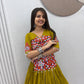 NAVRATRI SPECIAL PURE COTTON KEDIYU LEHENGA – GAMTHI &amp; MIRROR WORK