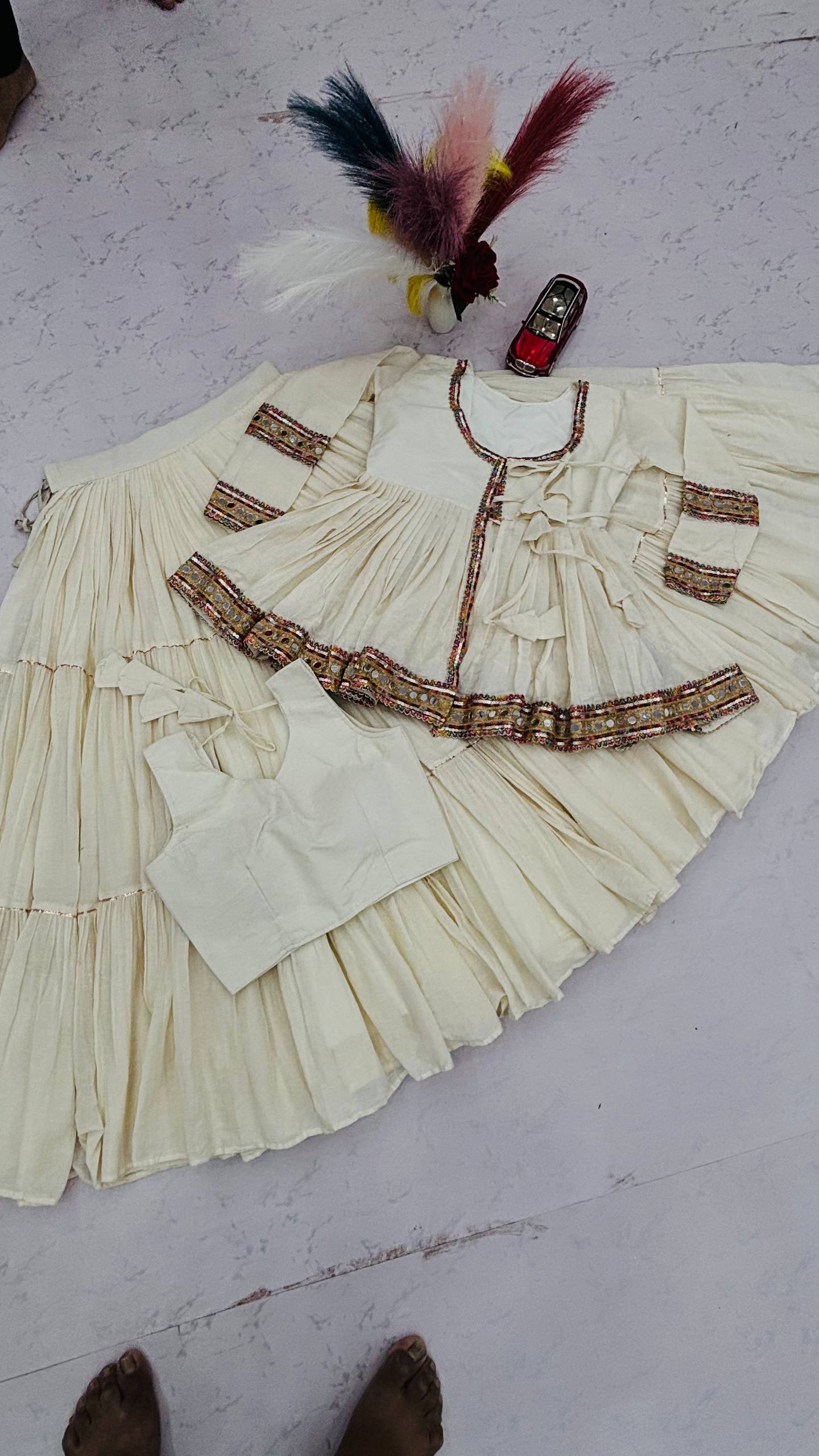 NAVRATRI SPECIAL KEDIYU STYLE LEHENGA CHOLI – 9 METER FLAIR