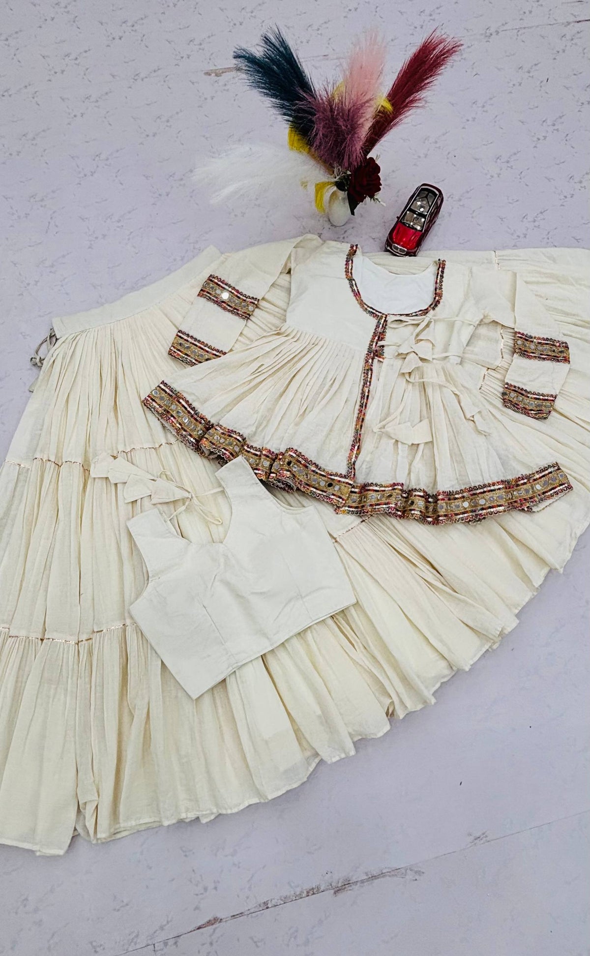 NAVRATRI SPECIAL KEDIYU STYLE LEHENGA CHOLI – 9 METER FLAIR