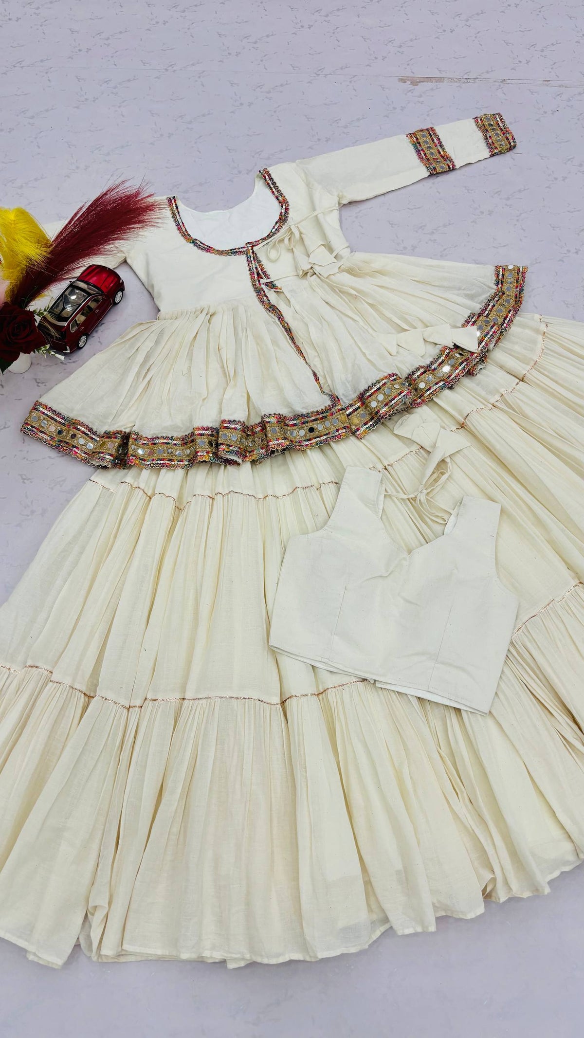 NAVRATRI SPECIAL KEDIYU STYLE LEHENGA CHOLI – 9 METER FLAIR