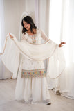 Zareeva Crunchy Silk Sharara Set ✨🌸