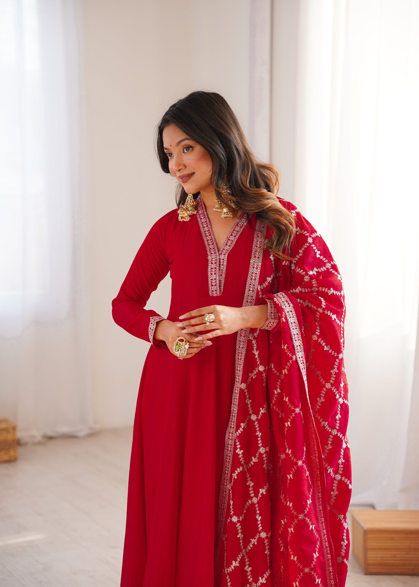 Grand Flare Festive Wear Anarkali Dress 👑