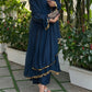 Regal Rajwadi Lace Roman Silk Party Wear Set – Elegant Festive Collection