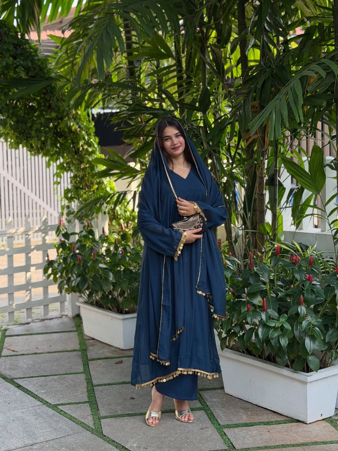Regal Rajwadi Lace Roman Silk Party Wear Set – Elegant Festive Collection