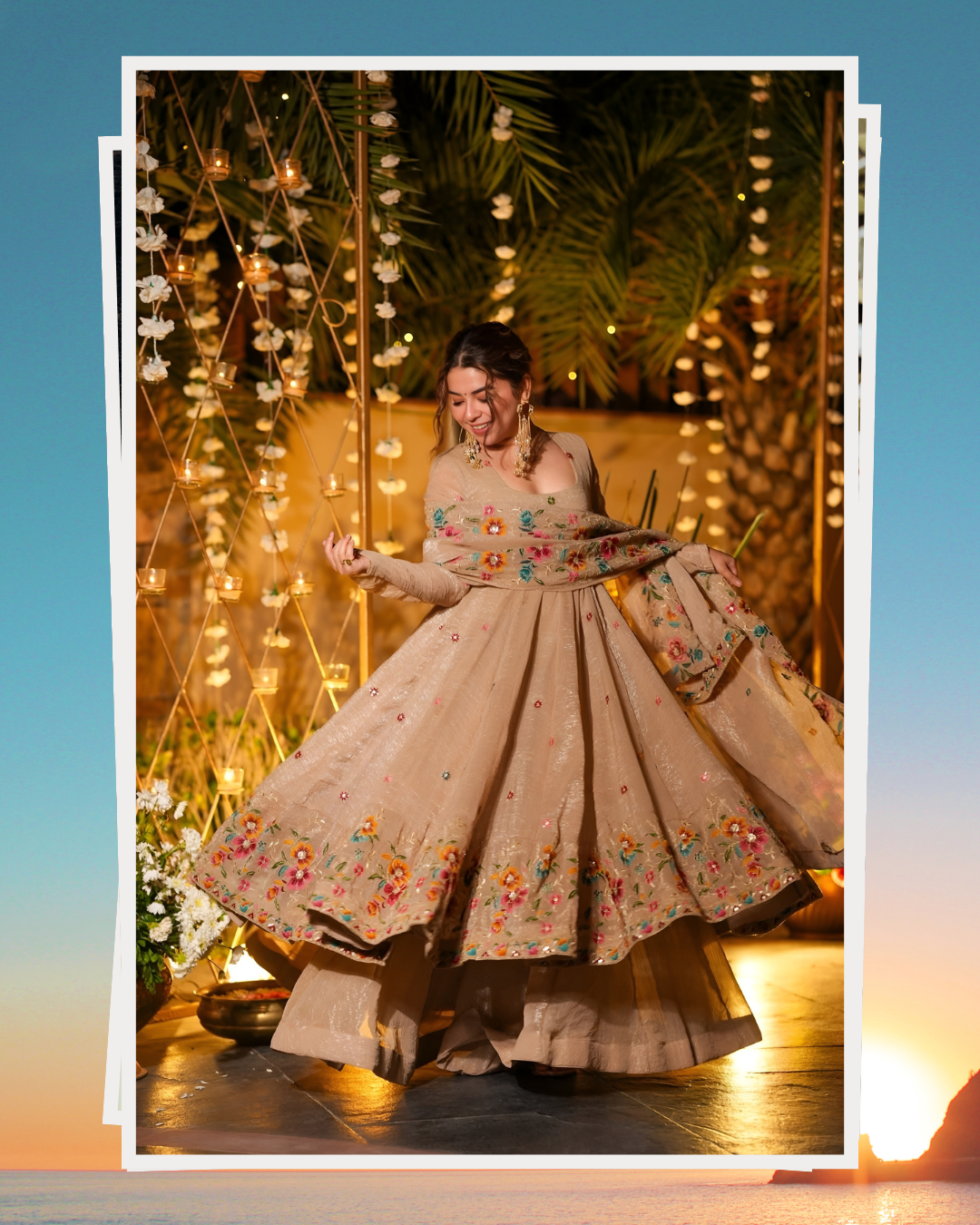 Wedding Wear Embroidered Anarkali Outfit
