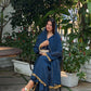 Regal Rajwadi Lace Roman Silk Party Wear Set – Elegant Festive Collection