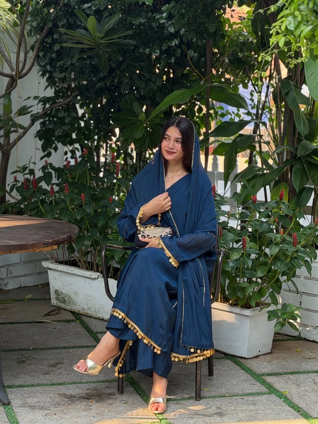 Regal Rajwadi Lace Roman Silk Party Wear Set – Elegant Festive Collection