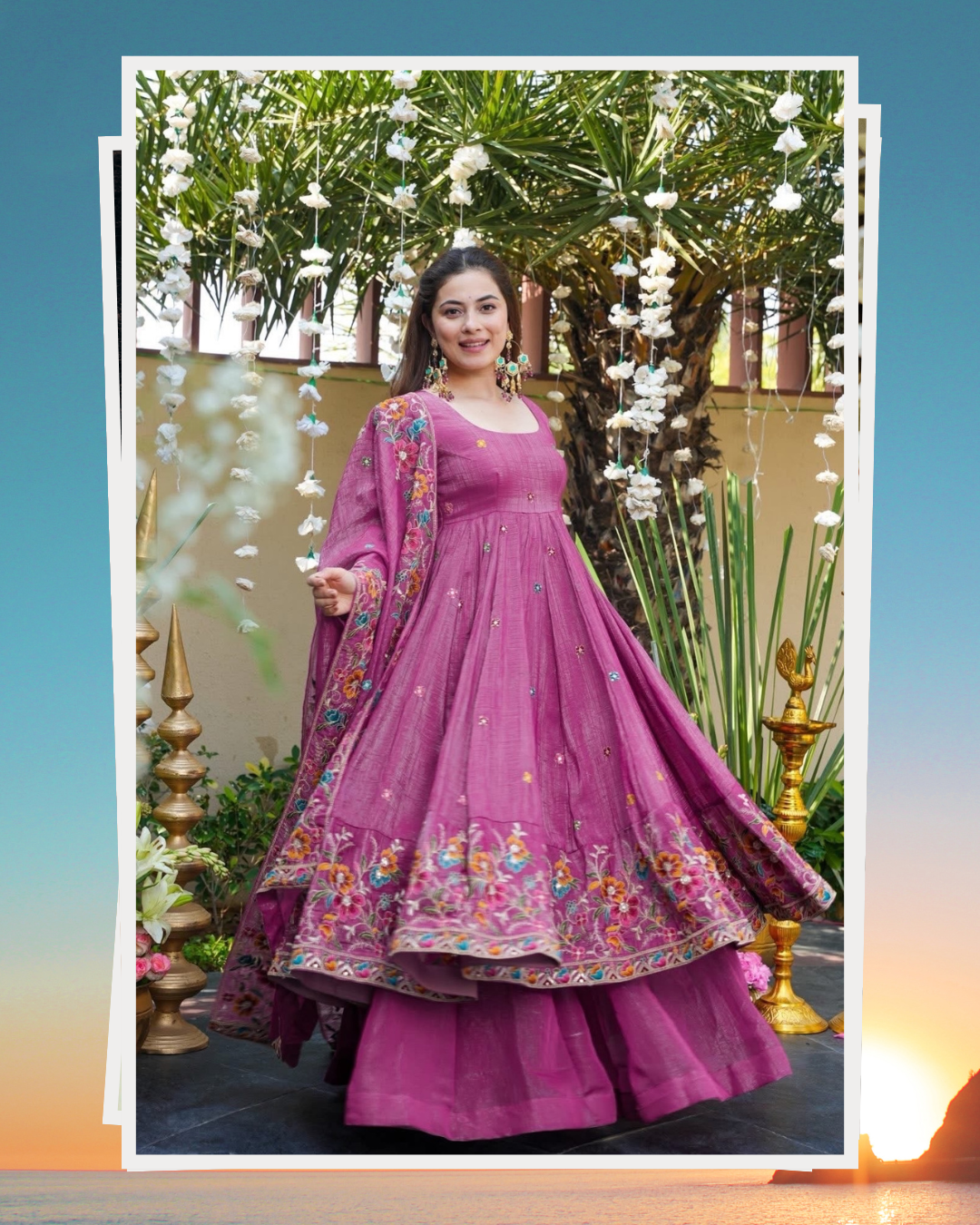 Wedding Wear Embroidered Anarkali Outfit