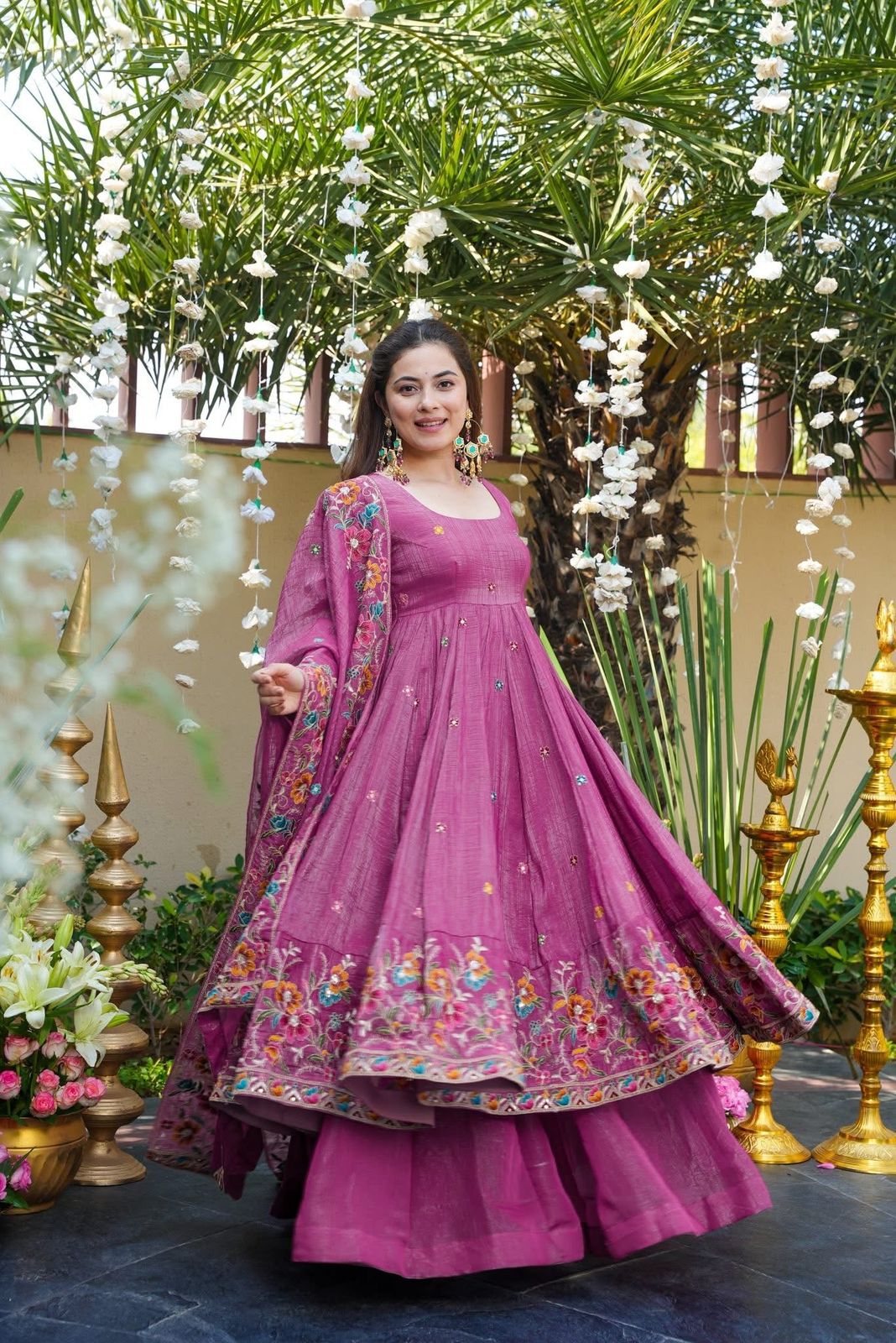Wedding Wear Embroidered Anarkali Outfit