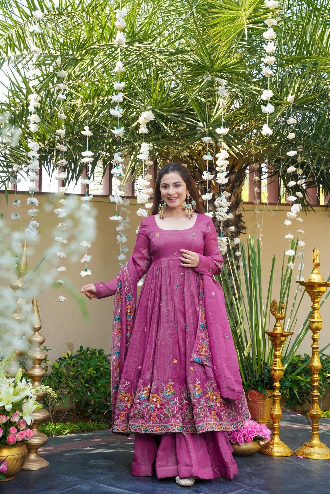 Wedding Wear Embroidered Anarkali Outfit
