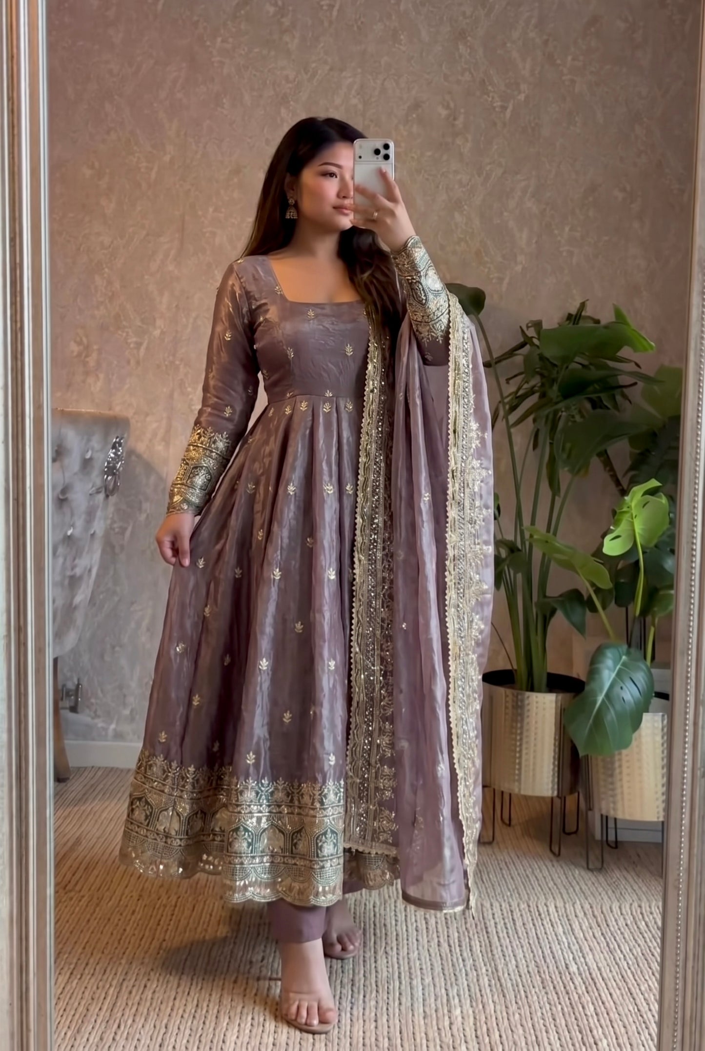 Silk Gown Set – Festive &amp; Party Wear Collection