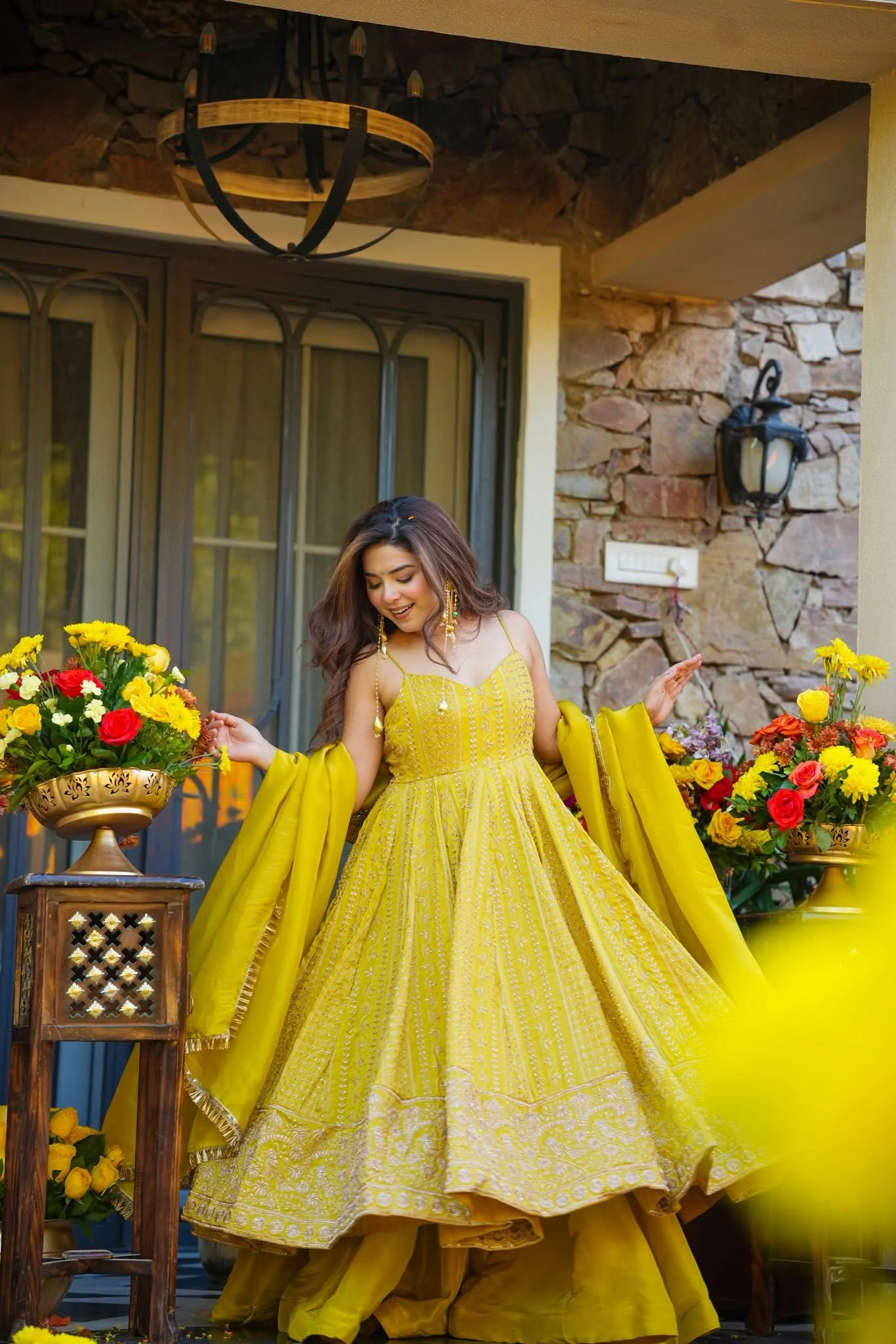 Premium Organza Anarkali Suit Set