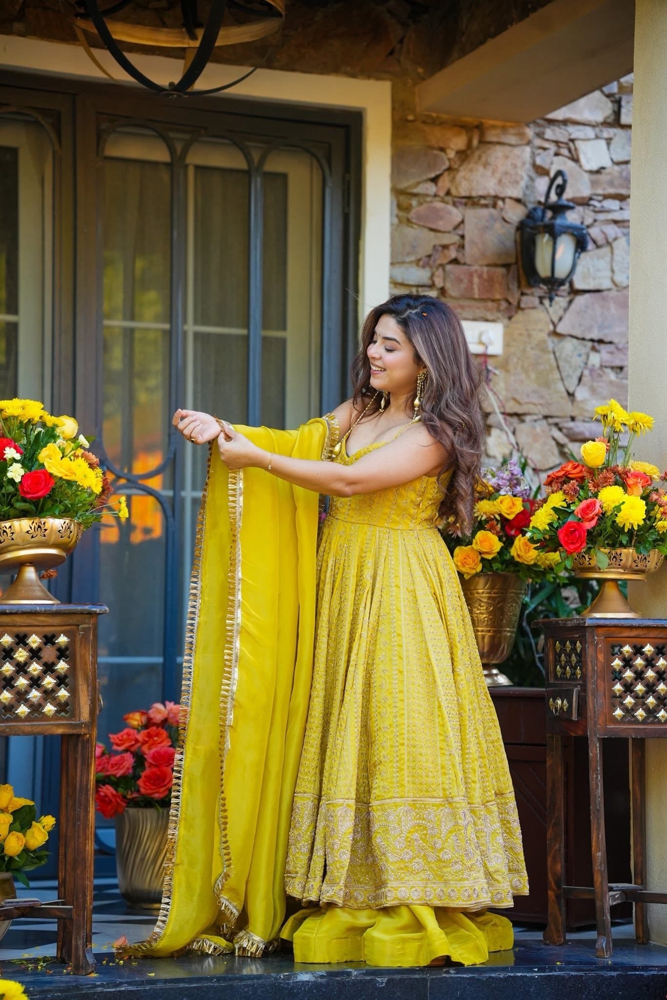 Premium Organza Anarkali Suit Set