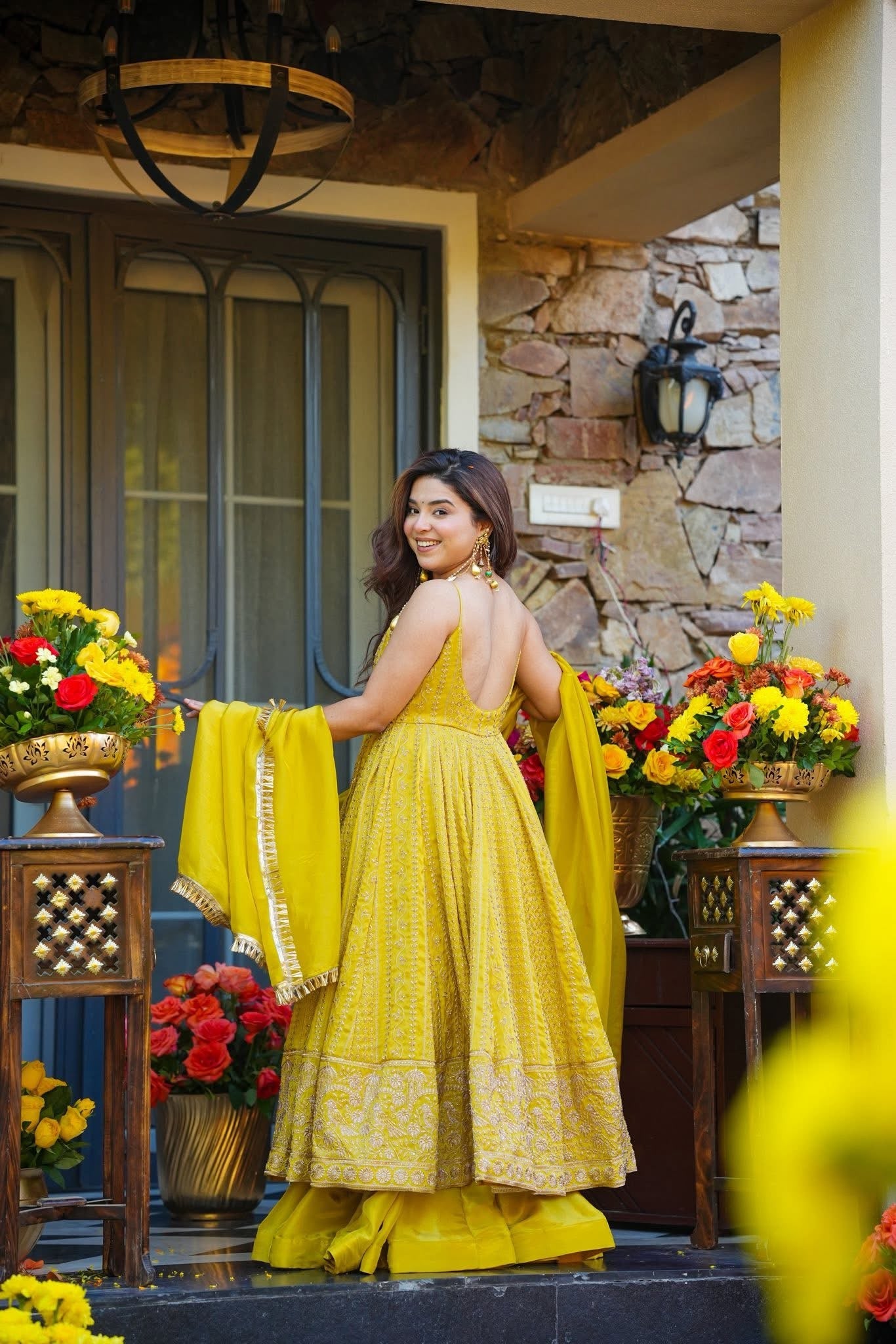 Premium Organza Anarkali Suit Set