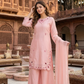 Royal Glass Silk Moti Embroidered Palazzo Set – Designer Party Wear