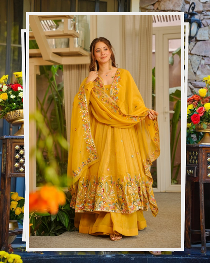 Royal Look Anarkali Sharara Suit for Women