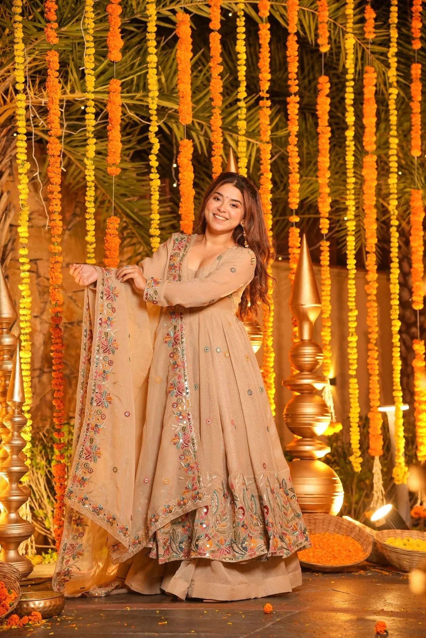 Royal Look Anarkali Sharara Suit for Women