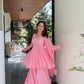 Designer Baby Pink Ethnic Wear Suit Set