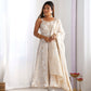 Royal Banarasi Jacquard Dola Silk Anarkali Suit Set For Women 👑