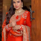 Exquisite Chinon Silk Embroidered Palazzo Set – Elegant Designer Wear