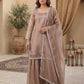 Royal GMY Silk Party Wear 3-Piece Set