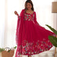 Floral Organza Silk Anarkali Suit Set For Women – Wedding &amp; Festive Collection 🌸
