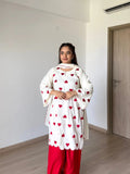 Elegant Natural Crepe Designer Party Wear Set
