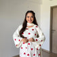 Elegant Natural Crepe Designer Party Wear Set