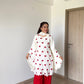Elegant Natural Crepe Designer Party Wear Set