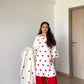 Elegant Natural Crepe Designer Party Wear Set