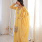 Elegant Crunchy Silk Sharara Suit Set For Women 💛