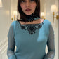 HEAVY FOX GEORGETTE EMBROIDERED CUT WORK SUIT
