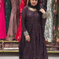 Elegant Chinon Silk Codding &amp; Sequins Gown – Designer Festive Collection