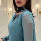HEAVY FOX GEORGETTE EMBROIDERED CUT WORK SUIT