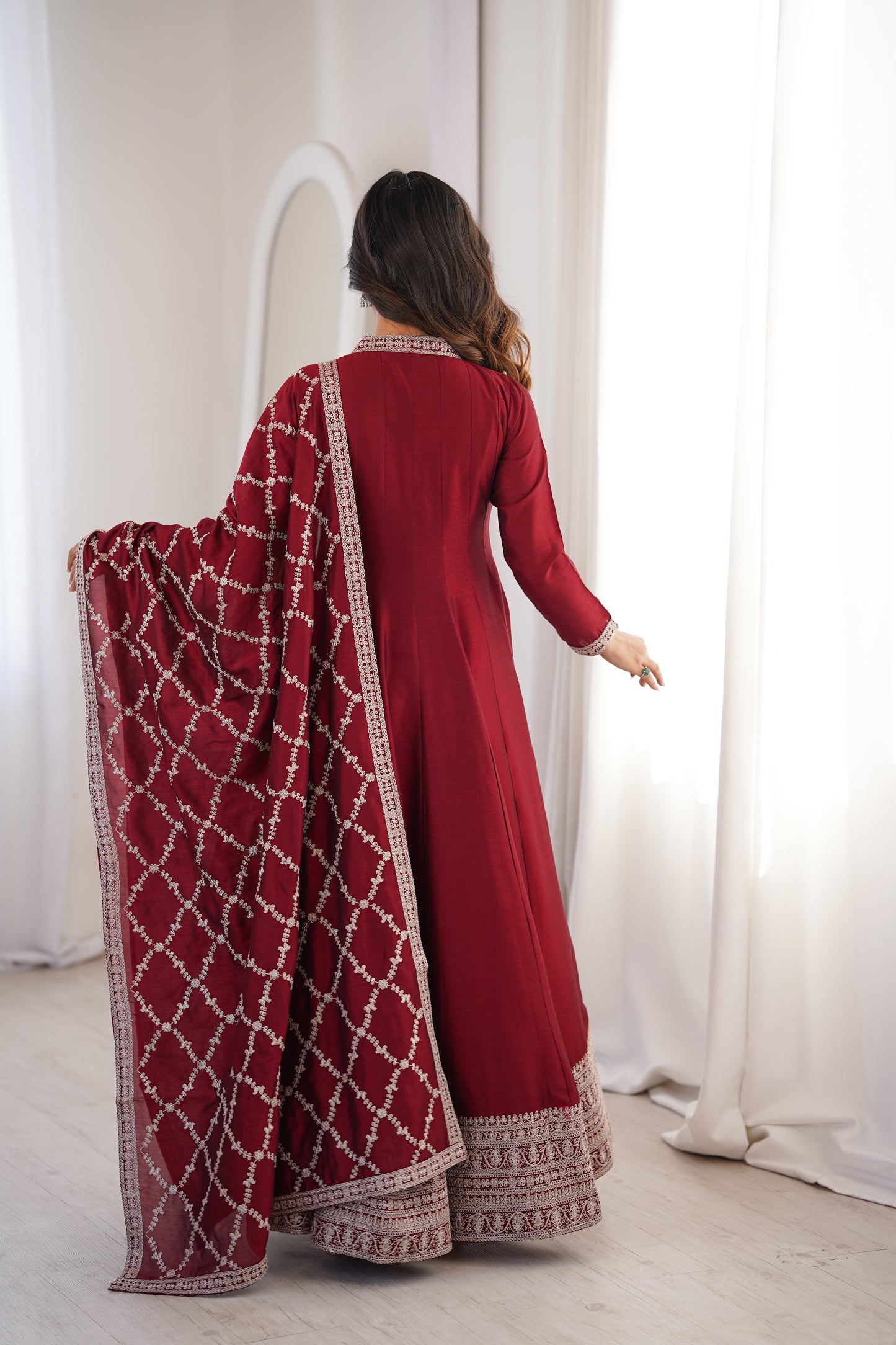 Noorza Blooming Vichitra Anarkali Set ✨🌺