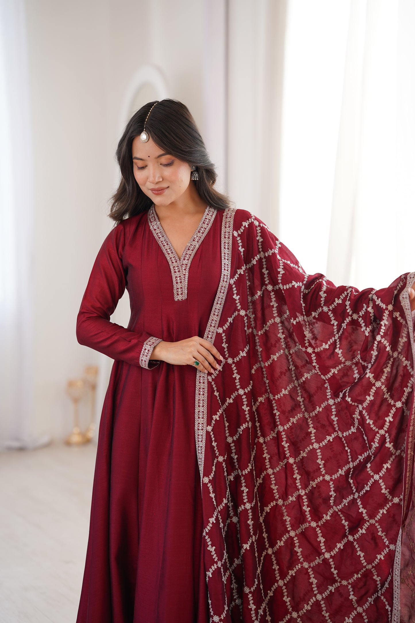 Noorza Blooming Vichitra Anarkali Set ✨🌺