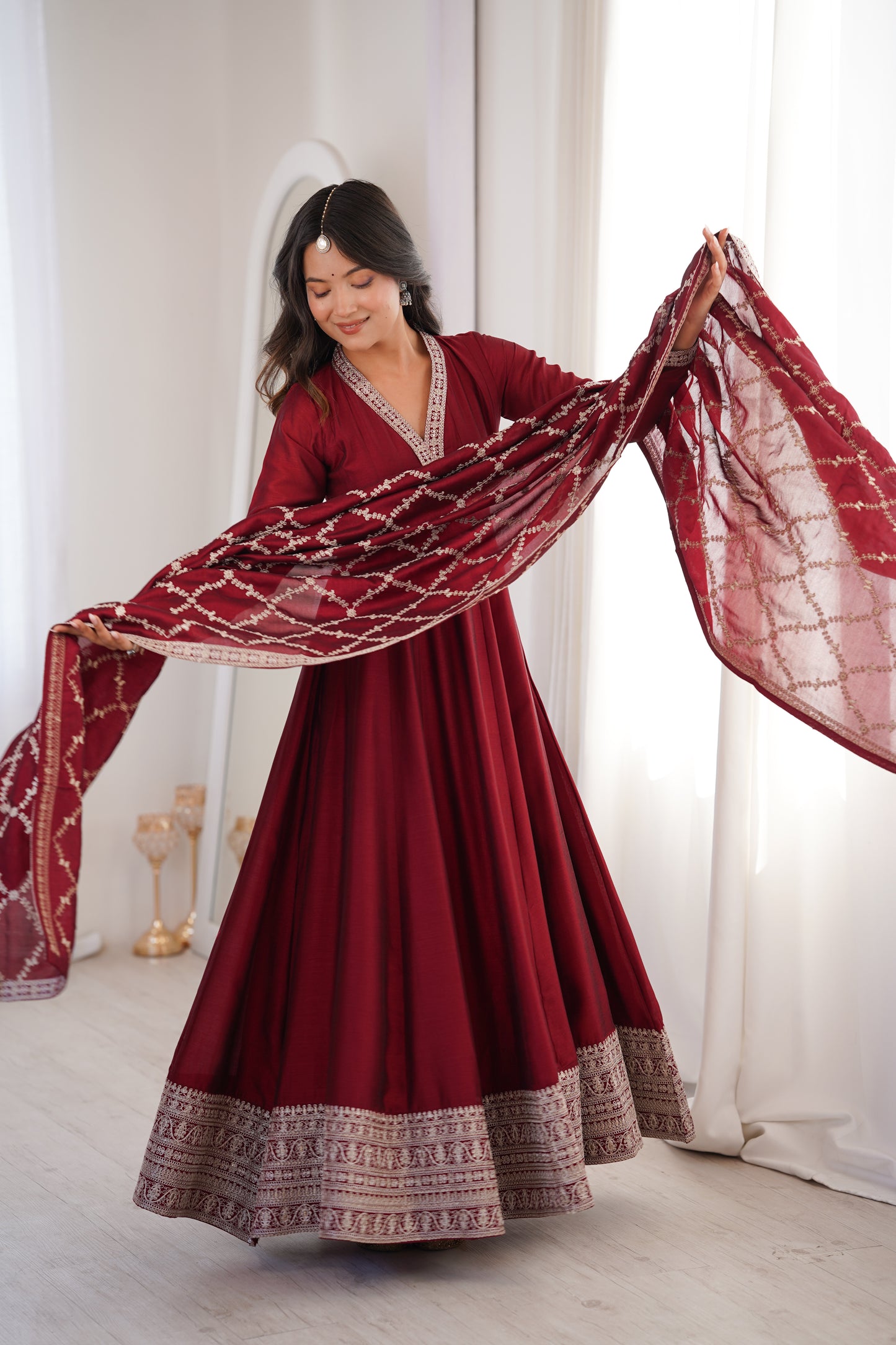 Noorza Blooming Vichitra Anarkali Set ✨🌺