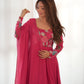 Floral Organza Silk Anarkali Suit Set For Women – Wedding &amp; Festive Collection 🌸
