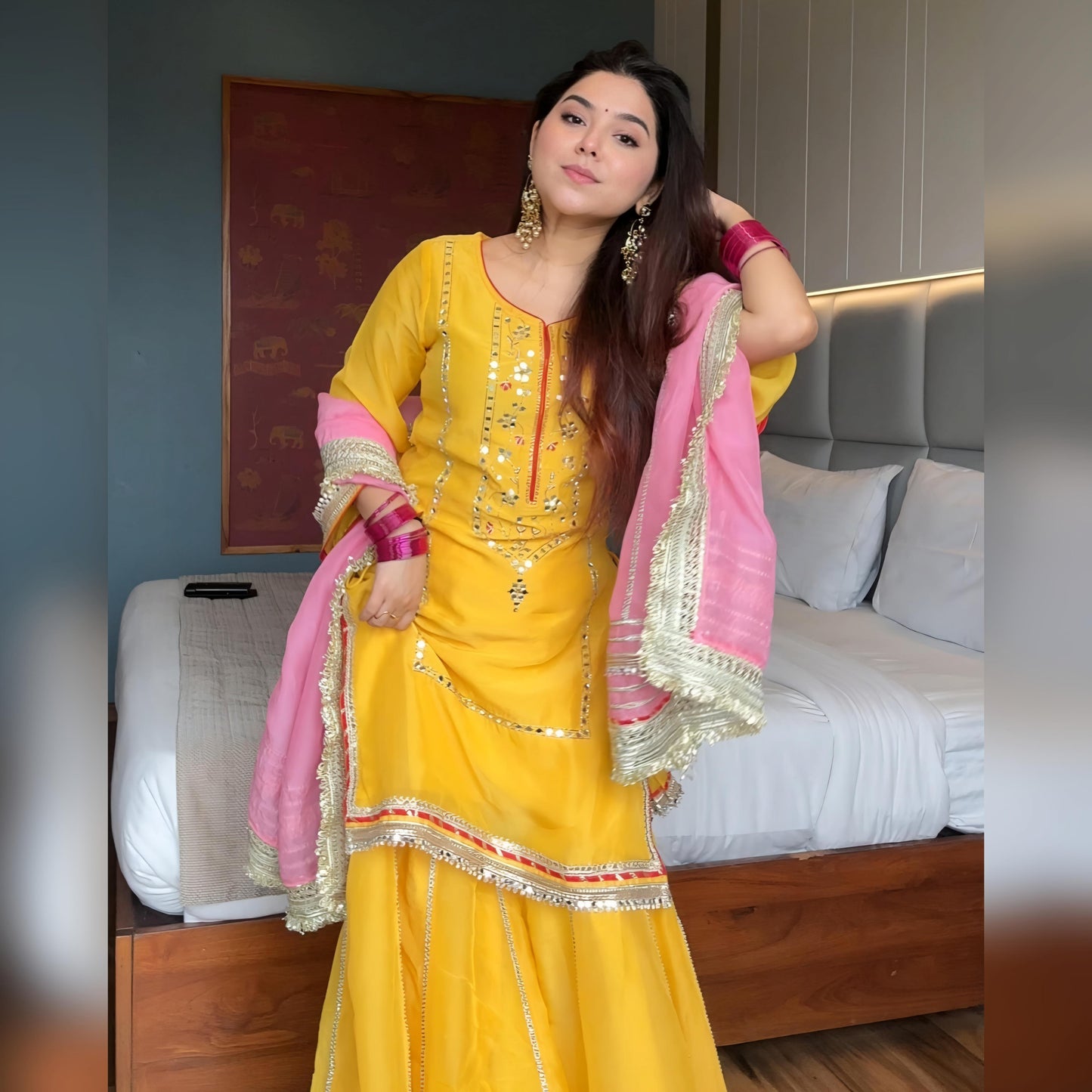 Wedding Wear Sharara Suit Set For Women 💖