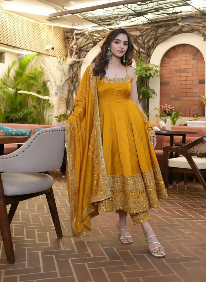 Luxury Traditional Anarkali Outfit
