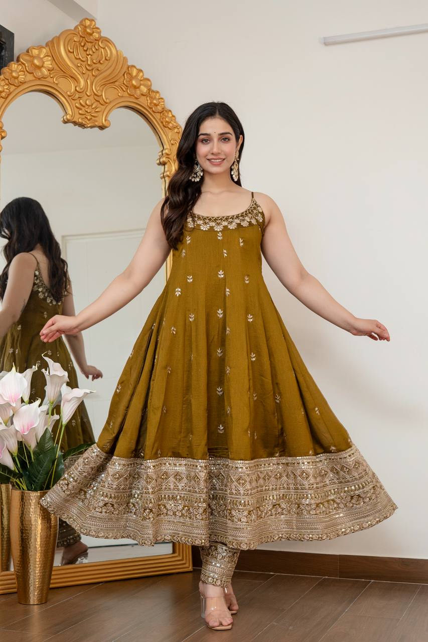 Luxury Traditional Anarkali Outfit