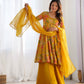 Printed RomanSilk Chanderi Kediya Set – Flared Festive Elegance