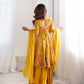 Printed RomanSilk Chanderi Kediya Set – Flared Festive Elegance