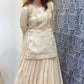 HEAVY CHINON SILK EMBROIDERED LEHENGA SET