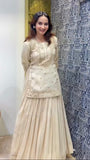 HEAVY CHINON SILK EMBROIDERED LEHENGA SET
