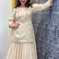 HEAVY CHINON SILK EMBROIDERED LEHENGA SET